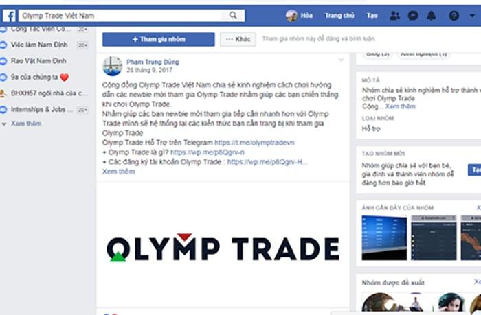 Cộng đồng Olymp Trade Việt Nam