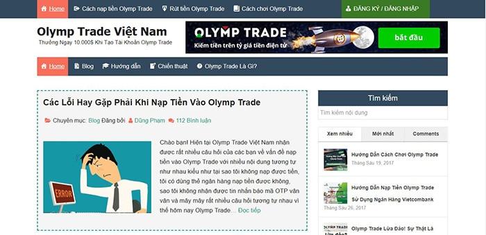 Cộng đồng Olymp Trade Việt Nam